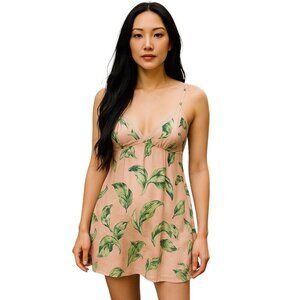 The Webster Miami For Target Tropical Flamingo Print Nightie Pink Size M Glam